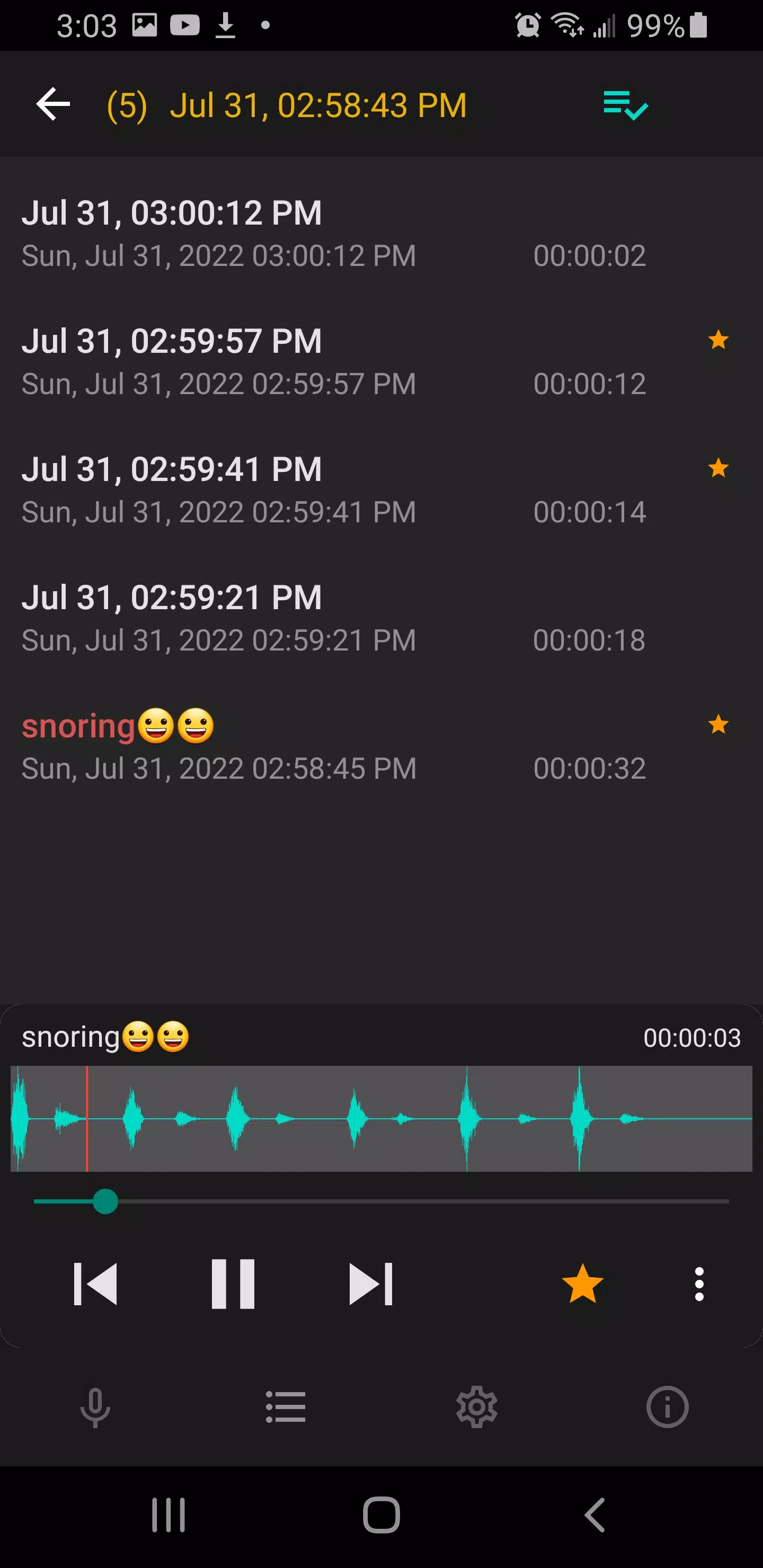 Sleep Recorder Screenshot2