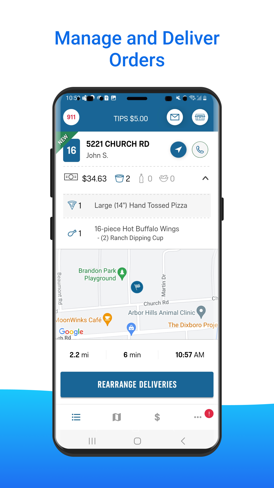 Delivery Experience Screenshot1